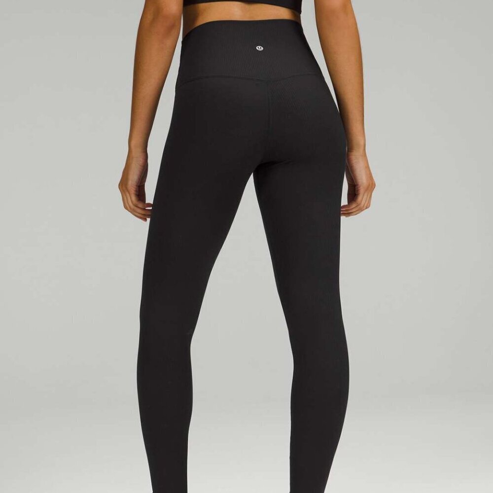 Lululemon Align Ribbed High-Rise Pant 28" - 0 Black - Picture 2 of 7